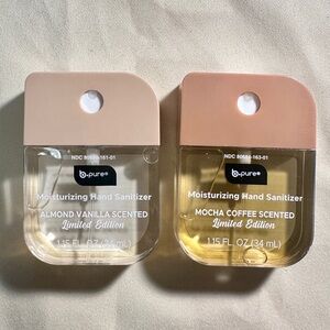 Almond Vanilla and Mocha Coffee Scented Hand Sanitizers